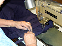 6 - Fabrication d'un Hakama 6 fabrication 2 Aïzome La teinture indigo Japonaise traditionnelle