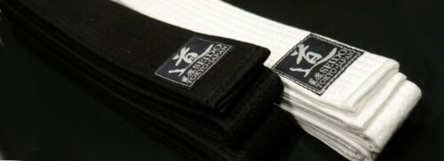 Ceinture Soft (souple) Noire et Blanche - Seido